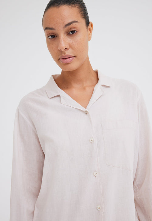 Jac+Jack Pyjama Cotton Shirt - Cirrus Pink